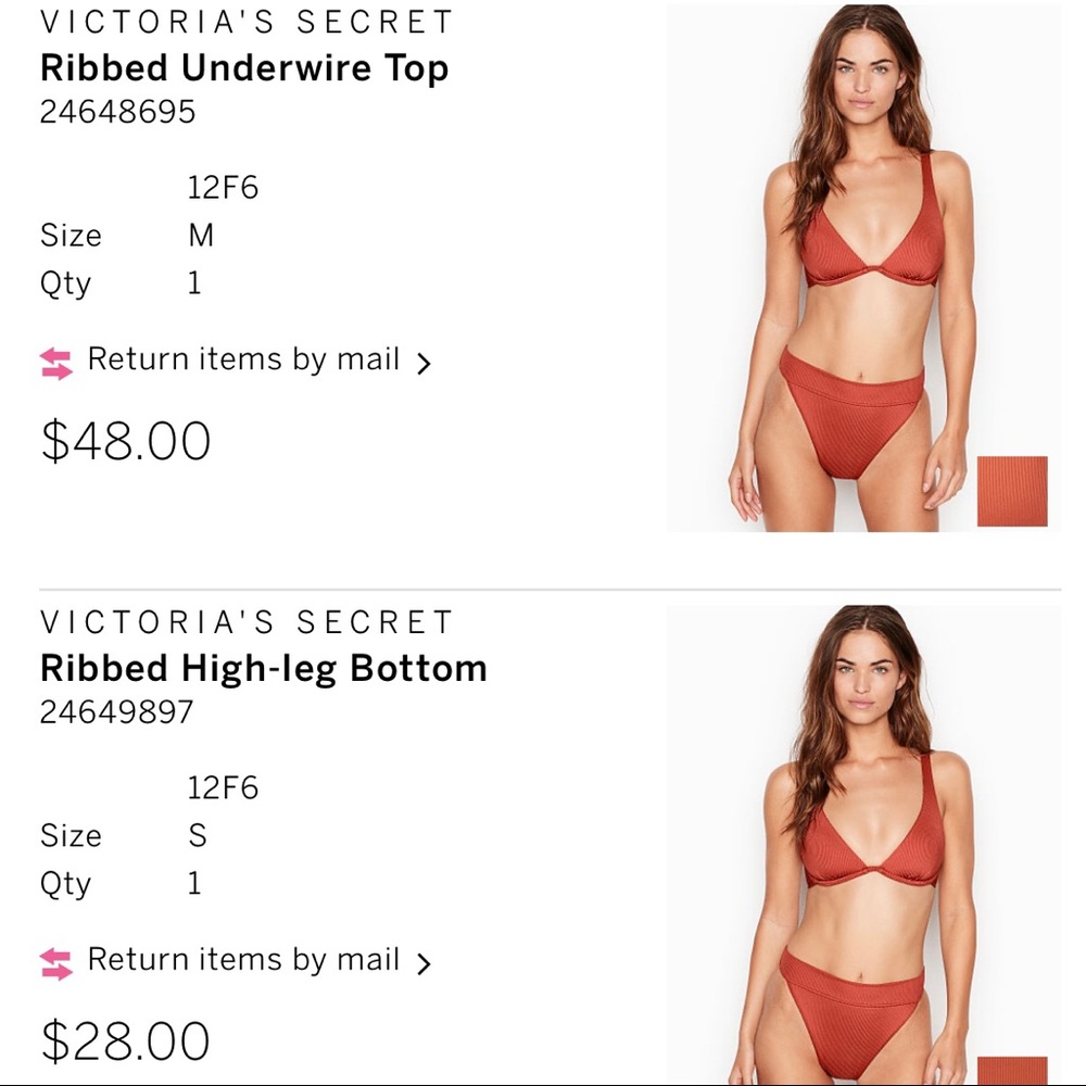 Victoria’s Secret Ribbed Swim Set